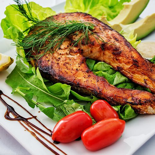 Garlic Roasted Salmon